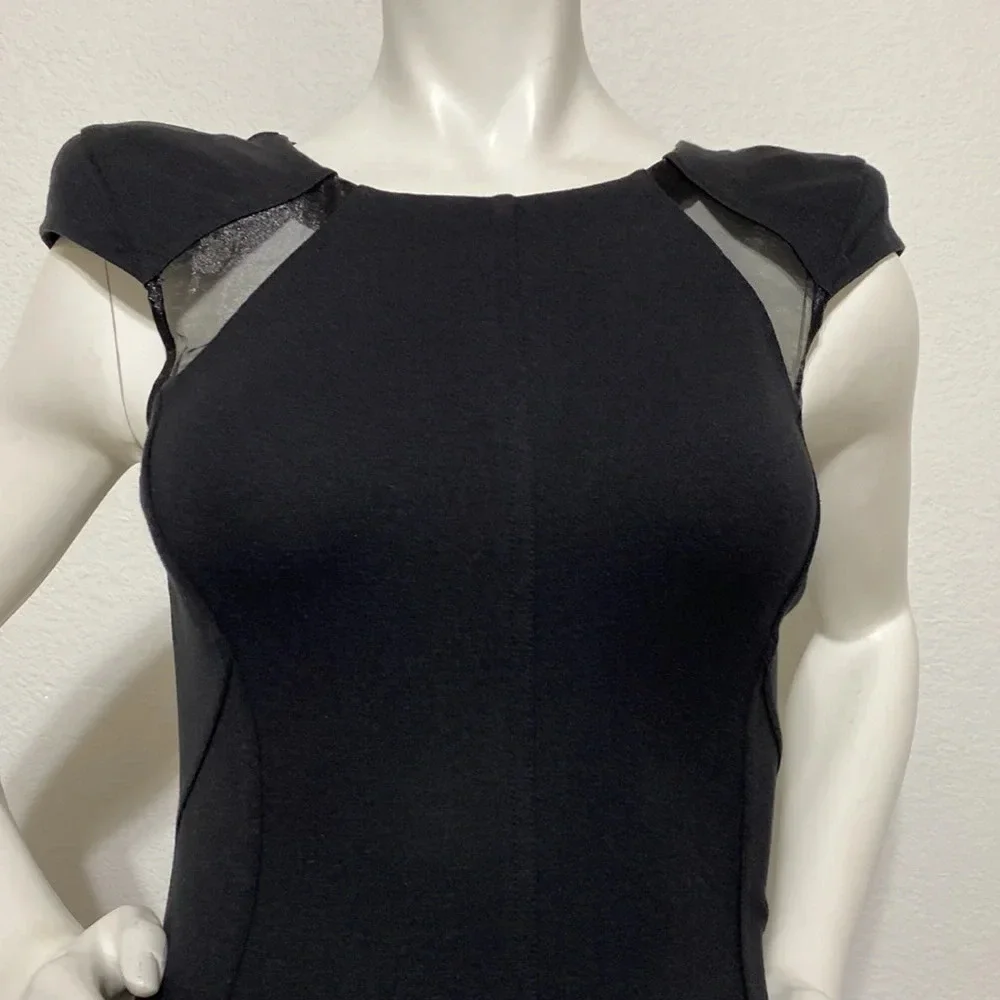 Ted Baker Black Mesh Dress
